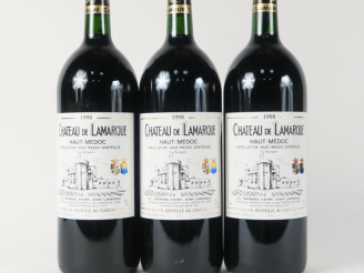 Vente aux enchères 3 MAGNUMS CHÂTEAU LAMARQUE HAUT MÉDOC - 1998