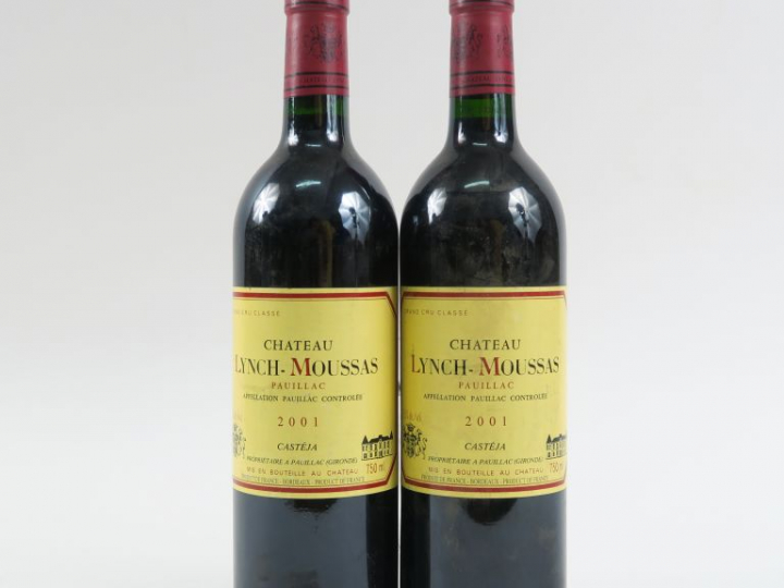 2 BOUTEILLES CHÂTEAU LYNCH MOUSSAS GCC PAUILLAC - 2001