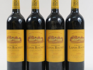 Vente aux enchères 4 BOUTEILLES CHÂTEAU LAFON ROCHET GCC ST ESTEPHE - 2001