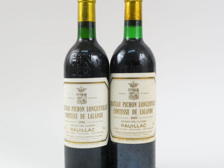 2 BOUTEILLES CHÂTEAU PICHON LONGUEVILLE COMTESSE DE LALANDE GCC PAUILL