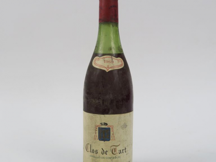 1 BOUTEILLE CLOS DE TART J. MOMMESSIN - 1969 - 4.5 CM