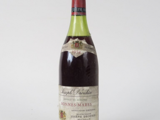 Vente aux enchères 1 BOUTEILLE BONNES MARES J. DROUHIN -1974 - 4.5 CM