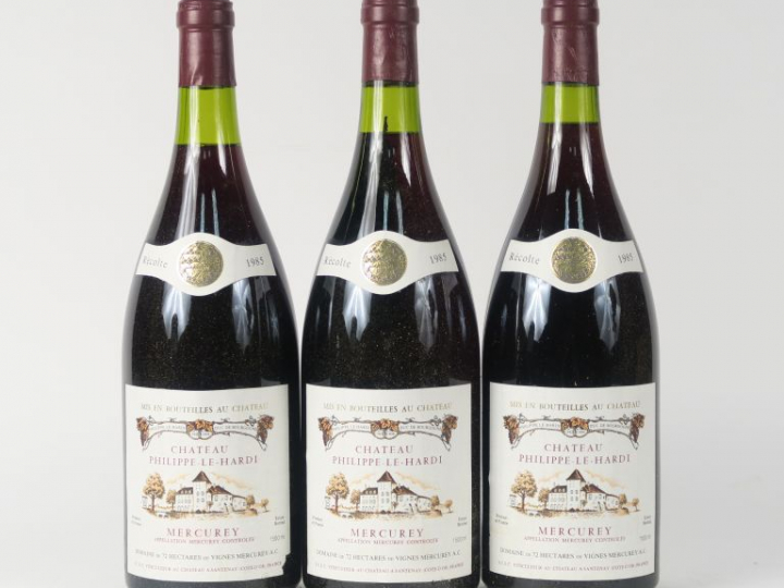 3 MAGNUMS MERCUREY CHÂTEAU PHILIPPE LE HARDI - 1985