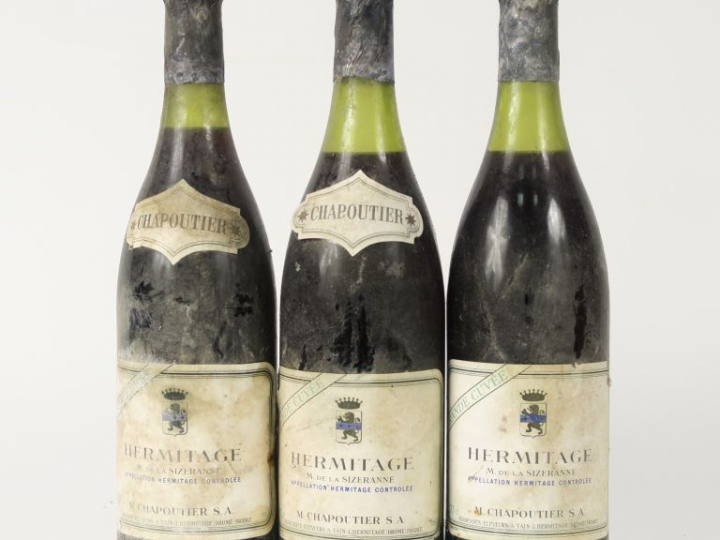 3 BOUTEILLES HERMITAGE 'M. DE LA SIZERANNE' GRANDE CUVÉE M. CHAPOUTIER
