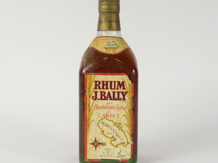 1 BOUTEILLE RHUM BAILLY PLANTATION LAJUS CARBET - 1970