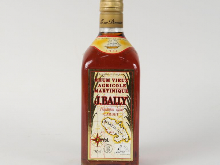 1 BOUTEILLE RHUM BAILLY PLANTATION LAJUS CARBET - 1986