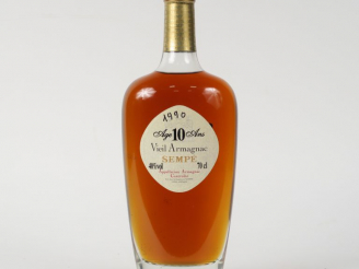 Vente aux enchères 1 BOUTEILLE VIEIL ARMAGNAC SEMPÉ 10 ANS D'AGE