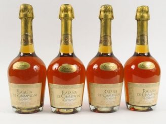 Vente aux enchères 4  BOUTEILLES RATAFIA DE CHAMPAGNE LANSON