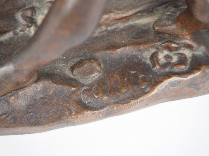 	COUSTOU (d’après) « Cheval de Marly » Sculpture en bronze à patine mé