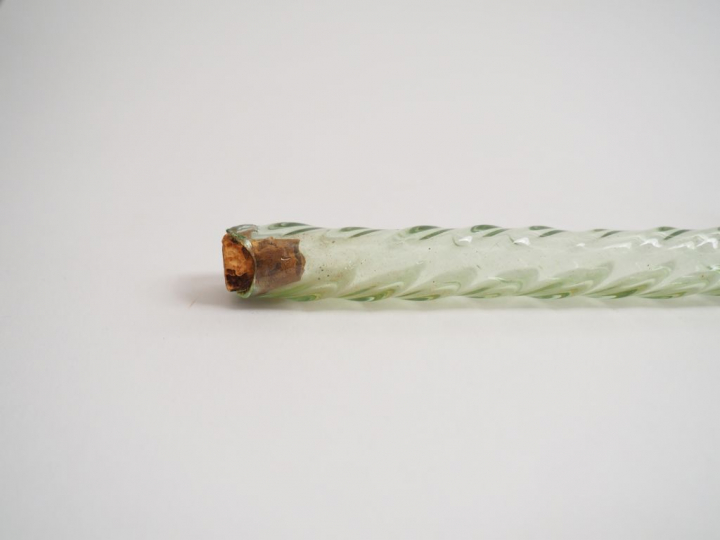 Canne de conscrit en verre soufflé.