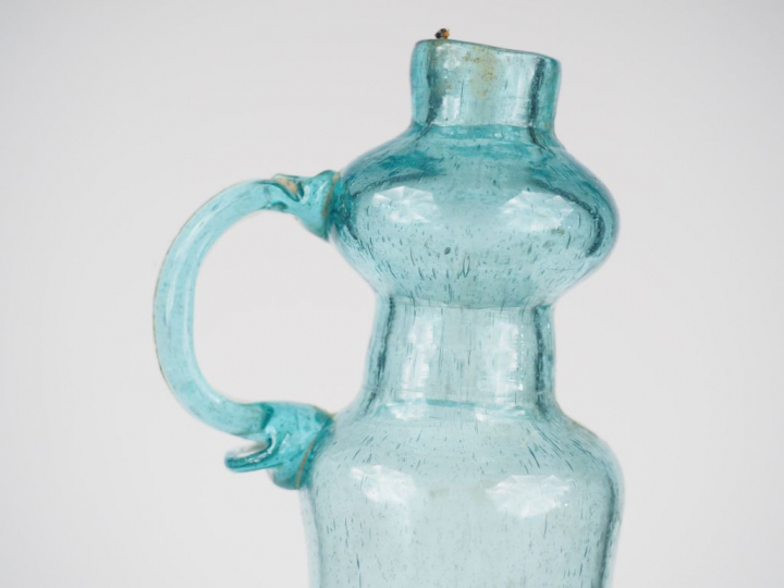Pipette ? en verre soufflé XVIIIème ou XIXème.