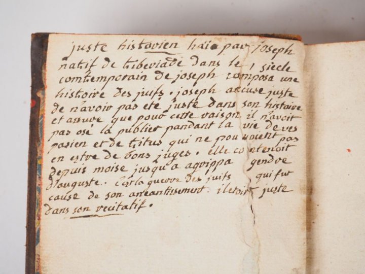 FLAVIUS JOSEPH. Histoire des Juifs. Antiquités judaïques traduites par