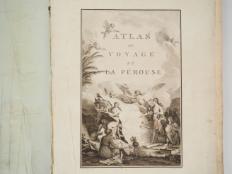 Vente aux enchères LA PEROUSE. (Jean-François Galande, Comte de). Atlas du voyage autour 