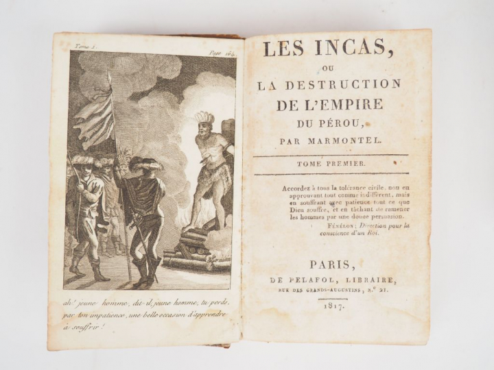 MARMONTEL. Les Incas ou la destruction de l'Empire du Pérou. Paris, de