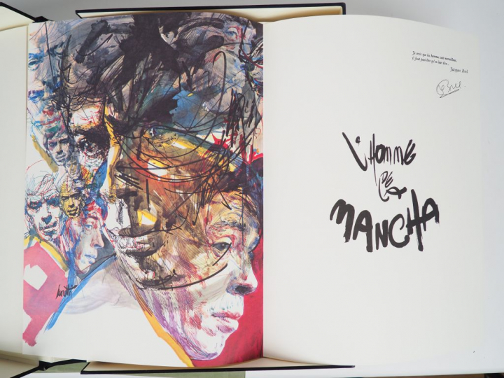BREL (Jacques). Œuvre poétique. (2 vol). -L'homme de la Mancha (1 vol.