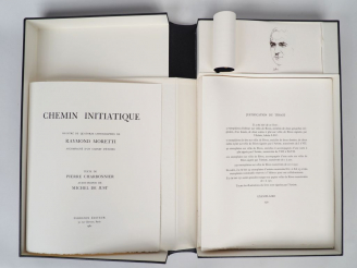 Vente aux enchères CHEMIN INITIATIQUE. Illustré de 14 lithographies de Raymond MORETTI, a