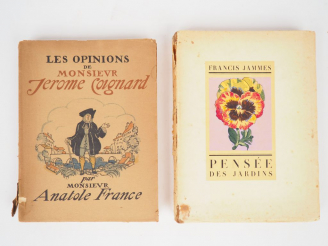 Vente aux enchères JAMMES (Francis). Pensée des jardins, illustrée d'images en couleurs d