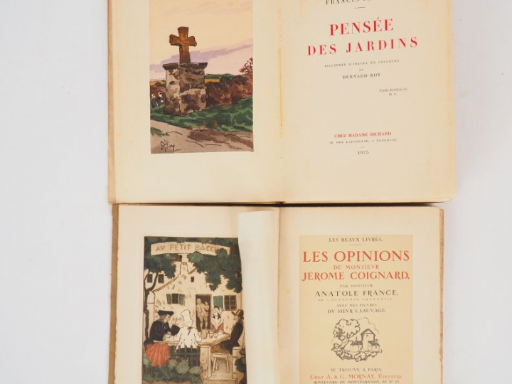 JAMMES (Francis). Pensée des jardins, illustrée d'images en couleurs d