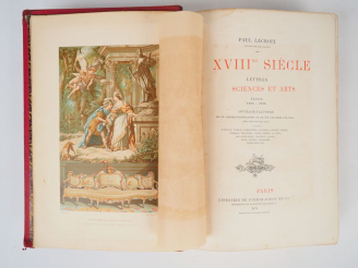 Vente aux enchères LACROIX (Paul). XVIIIème. Lettres, Sciences et Arts. France. 1700-1789