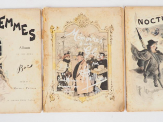Vente aux enchères LEANDRE. Nocturnes. -BAC. Nos femmes. -GUILLAUME (A.). Mémoires d'une 