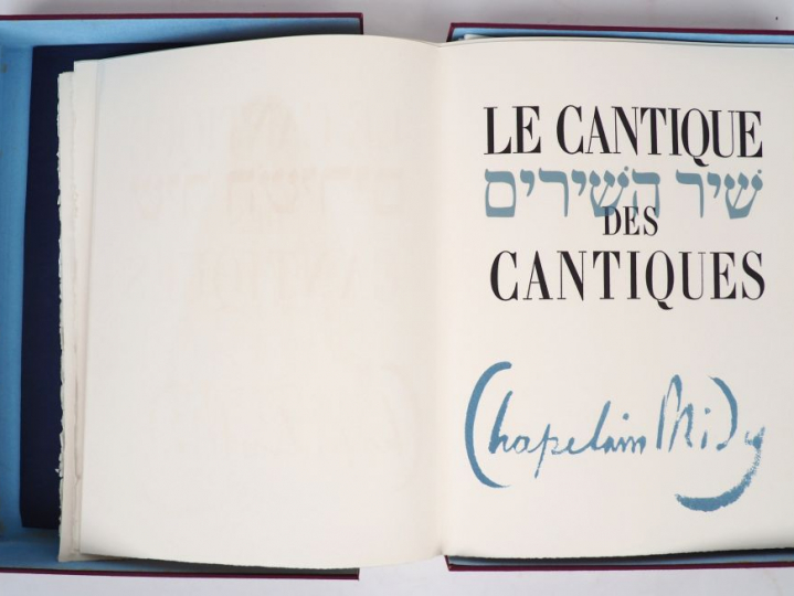 LE CANTIQUE DES CANTIQUES illustré de lithographies originales par CHA