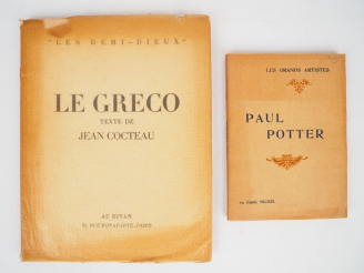 Vente aux enchères LE GRECO. Texte de Jean Cocteau. Au Divan, Coll. "Les Demi-Dieux" 1943