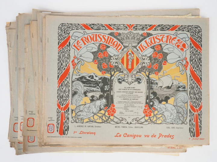 LE ROUSSILLON ILLUSTRE. Livre d'Art. Collection de 50 planches, gravée