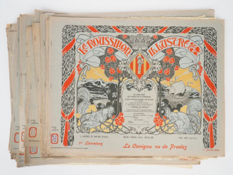Vente aux enchères LE ROUSSILLON ILLUSTRE. Livre d'Art. Collection de 50 planches, gravée