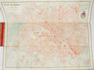 Vente aux enchères MALTE-BRUN (V.A). Plan de Paris. Paris, J. Rouff. s.d. (ca 1880). Plan