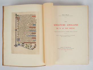 Vente aux enchères MILLAR (Eric G.). La Miniature anglaise du Xème au XIIIème. Paris, Van