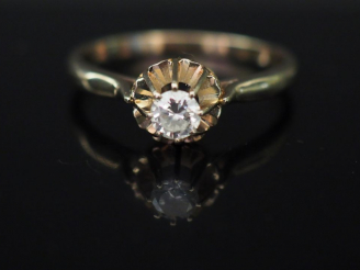 Vente aux enchères Bague solitaire de 0,40 cts environ.