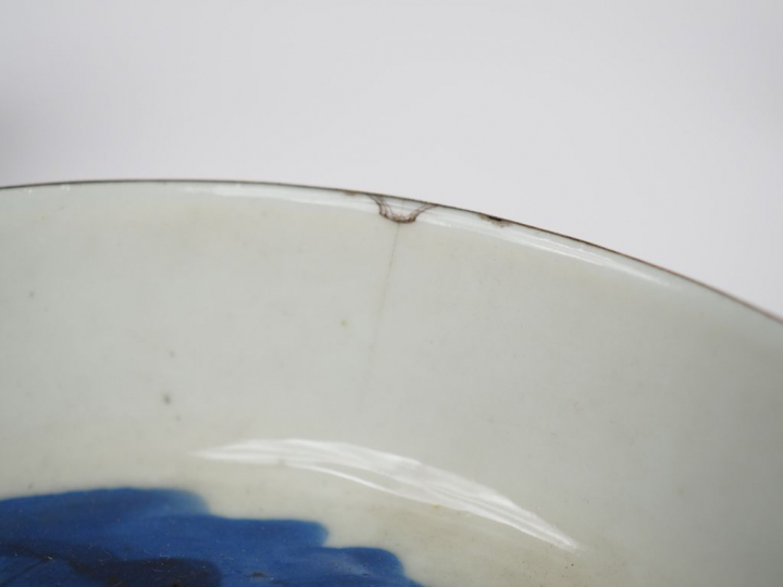 Ensemble de porcelaines de Hué comprenant : 2 sorbets, 6 coupes à alco