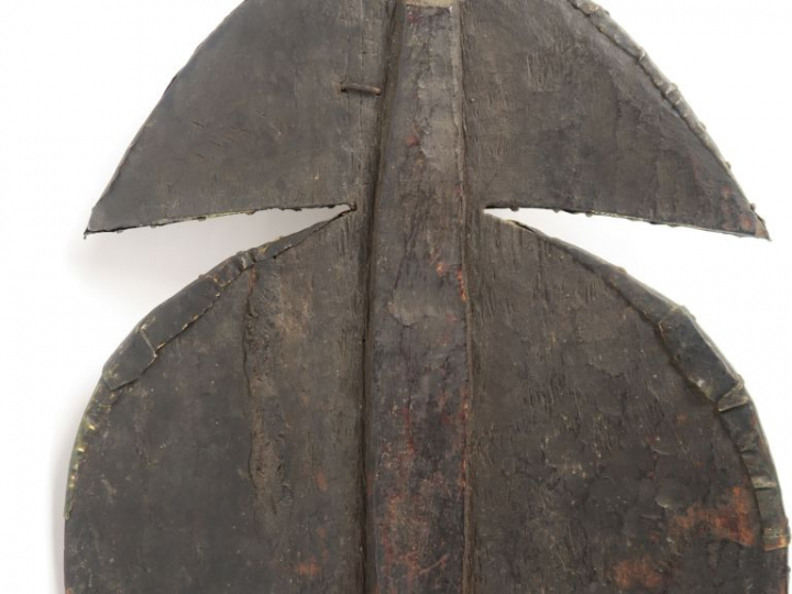 Figure de reliquaire mbulu ngulu Kota Obamba, Gabon Bois brun à patine