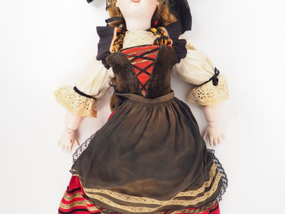 Poupée tête porcelaine de fabrication française SFBJ moule jumeau tête