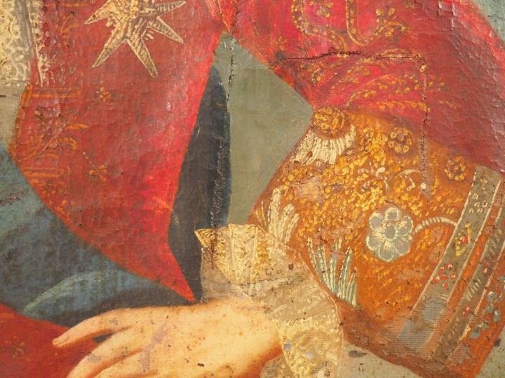 Ecole française XVIIIème. "Portrait du dauphin". Huile sur toile. Dim 