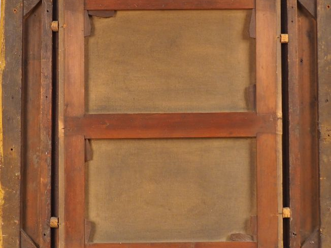 Ecole française début XIXème. "Jeune fille à l'oiseau". Huile sur toil