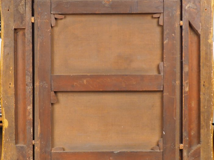 Ecole française début XIXème. "Vierge à l'enfant" Huile sur toile. Bea