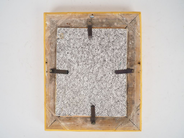 Ecole française XIXème. "Portrait". Dim. à vue: 15,8 x 10 cm.