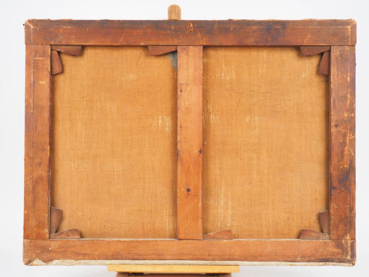 A. DURST. "Bord de mer". Huile sur toile signée en bas à droite. Dim :