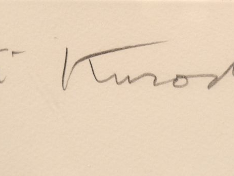 AKI KURODA. "Bleu Nuit". Lithographie signée en bas à droite et numéro