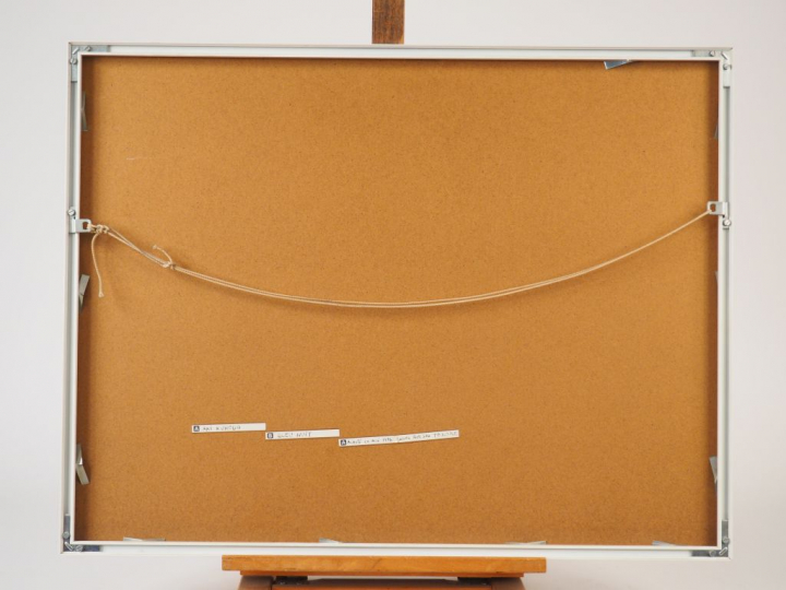 AKI KURODA. "Bleu Nuit". Lithographie signée en bas à droite et numéro