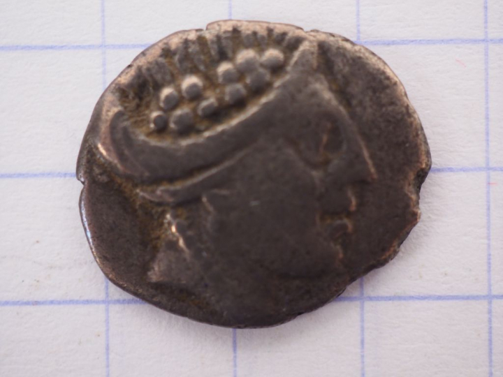 Histiée, (Eubée), tétrobole, IIème s. av. J.-C., A/ Tête de la nymphe 