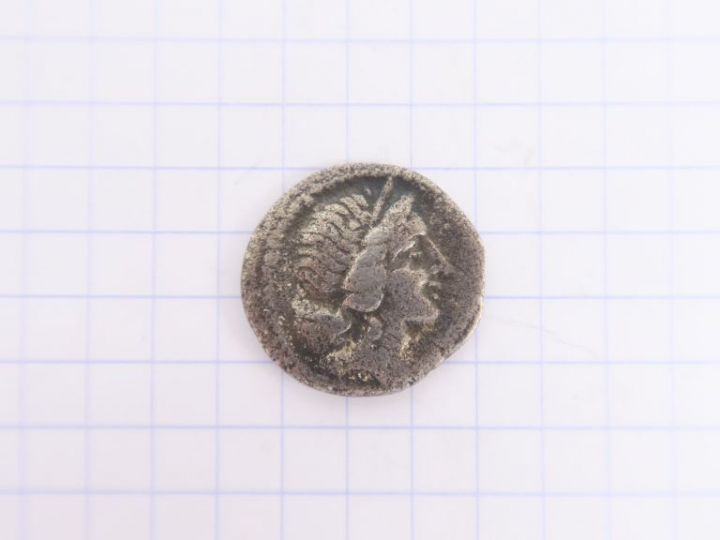 République romaine, Jules César, denier. Afrique du Nord, 47-46 av. J-