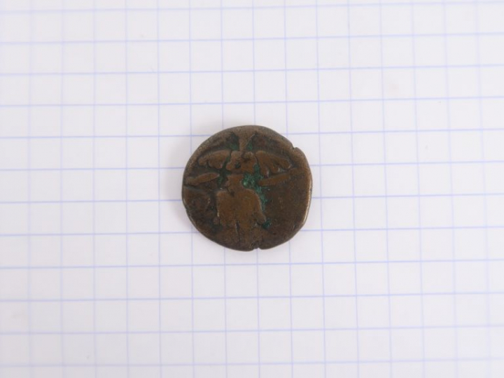 Inde, Cachemire, statère de bronze, X-Xième s. apr. J.-C. TB.