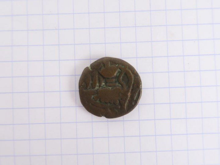 Inde, Cachemire, statère de bronze, X-Xième s. apr. J.-C. TB.