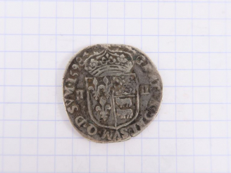 Vente aux enchères Henri IV, quart d’écu de Béarn, 1598. TB.