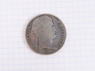 Vente aux enchères Napoléon Ier, 5 francs, 1812 B, Rouen. B