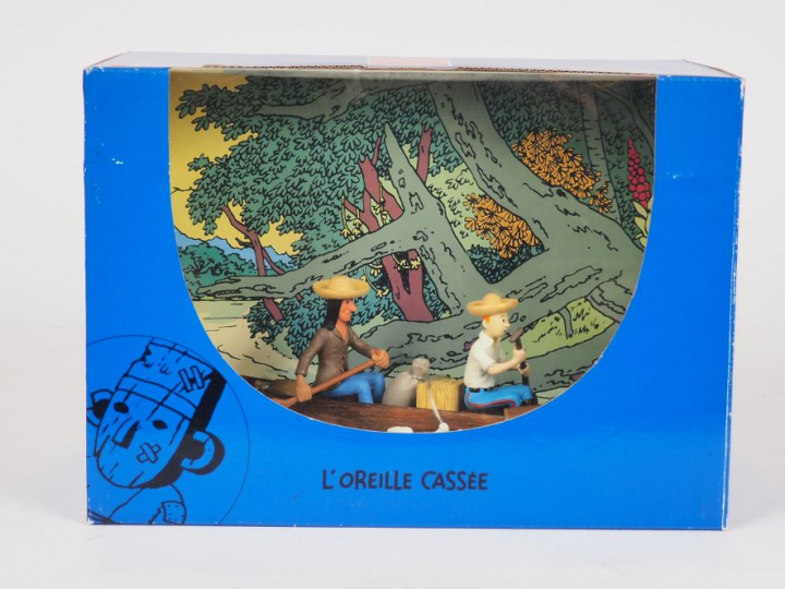 Ref 43000 TINTIN Collection DIORAMA Couverture Album"L'oreille Cassée"