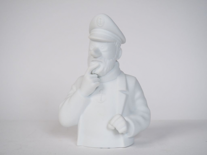 BUSTE HADDOCK en porcelaine de 2014 sans boite ni certificat