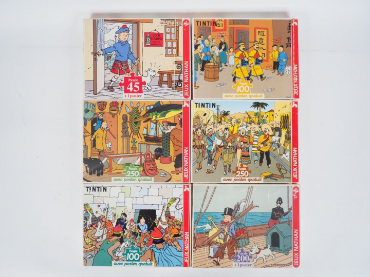6 PUZZLES Nathan proche neuf 2x250 p / 1x200 p/ 2 x100 p/ 45 p